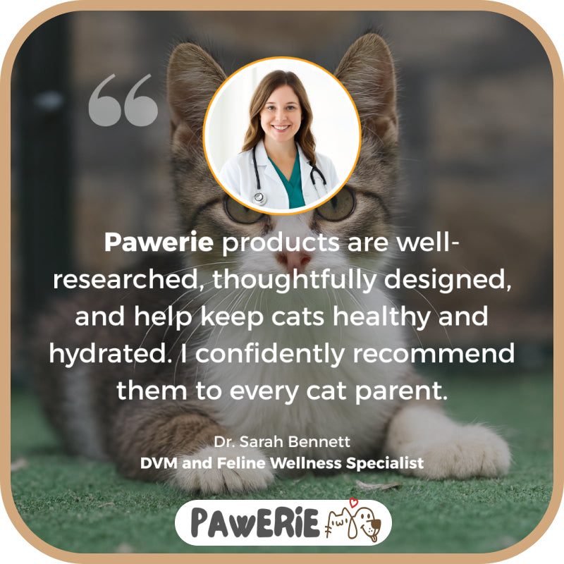 Pawerie™ Stainless Steel Cat Water Fountain – Clean, Quiet & Healthy Hydration